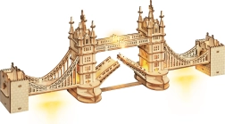 Ξύλινο τρισδιάστατο παζλ Tower Bridge με φωτισμό LED