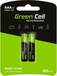 Επαναφορτιζόμενες μπαταρίες Green Cell AAA HR03 800 mAh 2 τεμ.