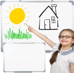 Μαγνητικός πίνακας λευκής επιφάνειας για τοίχο 45 × 60 εκ. λευκός