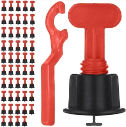 Σύστημα ρύθμισης επιπέδου για πλακάκια 50τμχ με κλειδί