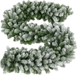 Χιονισμένη χριστουγεννιάτικη γιρλάντα 270 cm RUHHY