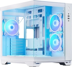 Chieftec Visio λευκή gaming θήκη PC με 6× ανεμιστήρες ARGB