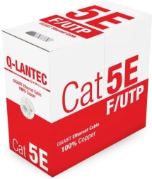 Θωρακισμένο καλώδιο δικτύου f/utp cat 5e, pvc, 100% χαλκός, 305 m