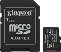 Κάρτα microSD 64GB Kingston Canvas Select+ με αντάπτορα