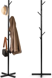 Επιδαπέδια μεταλλική κρεμάστρα ρούχων με 7 γάντζους, 177 cm, ModernHome