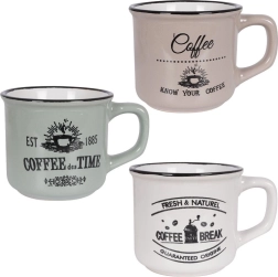 Κεραμικές κούπες 160 ml, σετ 3 τεμ.