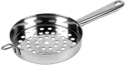 Ατσάλινο κόσκινο για νιόκι και χαλούσκι 18 cm με λαβές