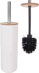 Βούρτσα WC από μπαμπού με βάση WHITNEY, λευκή, 37 cm