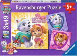 Παζλ Ravensburger Paw Patrol – Skye και Everest 3×49 κομμάτια