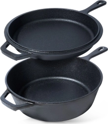Μαντεμένια κατσαρόλα με τηγάνι CAST LINE 24 cm / 3,5 l