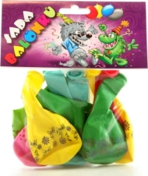 Φουσκωτά μπαλόνια με εκτύπωση – μίξη χρωμάτων, 9 τεμ.