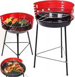 Κήπινο φορητό κάμπινγκ στρογγυλό μπάρμπεκιου με κάρβουνο