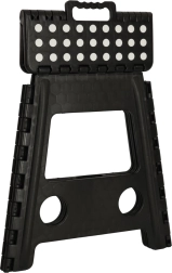 Πτυσσόμενο αντιολισθητικό σκαμπό 39,5 cm – μαύρο