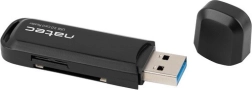 Αναγνώστης καρτών μνήμης USB 3.0 NATEC Scarab 2 (SD και microSD) μαύρος