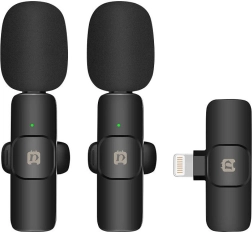 Ασύρματο πέτου μικρόφωνο PULUZ PU3150B Lightning για iPhone και iPad