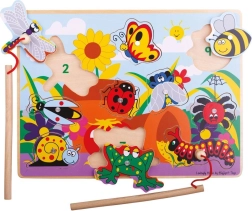 Bigjigs Toys Ξύλινο παιχνίδι σύλληψης εντόμων