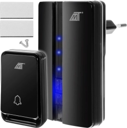 Μαύρο ασύρματο κουδούνι Malatec