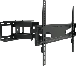 Επιτοίχια βάση τηλεόρασης 37–80" universal, max. 45 kg, VESA 600×400, μαύρη