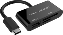 Αναγνώστης καρτών USB‑C SDXC Combo μαύρος