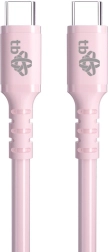 Καλώδιο USB-C σε USB-C 60W gel 1m ροζ