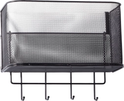 Μεταλλικό κρεμαστό καλαθάκι για πόρτα με γαντζάκια