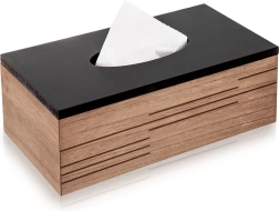 Ξύλινο κουτί για χάρτινα μαντηλάκια Line 25 × 13,5 × 9 cm