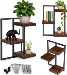 Κρεμαστό επιτοίχιο ράφι για λουλούδια 3 επιπέδων loft MODERNHOME