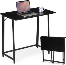 Πτυσσόμενο γραφείο MODERNHOME 80 × 45 cm, μαύρο
