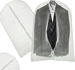 Προστατευτική θήκη για ρούχα 60 × 100 cm με φερμουάρ – Διαφανές