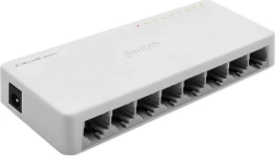 Μεταγωγέας δικτύου 8× RJ45, gigabit LAN, Qoltec