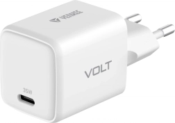 Επιτοίχιος φορτιστής USB C 35W με γρήγορη φόρτιση, λευκός