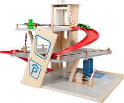 Small foot premium ξύλινο πάρκινγκ με ασανσέρ και πλυντήριο αυτοκινήτων