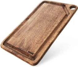 Ξύλινη επιφάνεια κοπής από ξύλο μάνγκο 39,5 × 23 cm με αυλάκι