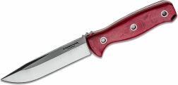 Υπαίθριο μαχαίρι Condor Bushcraft Bliss, 12,2 cm, κόκκινη Micarta, θήκη Kydex + δέρμα