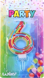 Πάρτι κεράκι τούρτας αριθμός 6 – γραμμές