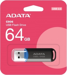 USB flash disk ADATA C906 64 GB USB 2.0 μαύρο