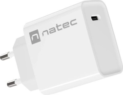 Φορτιστής πρίζας NATEC Ribera 1x USB‑C 20 W λευκός