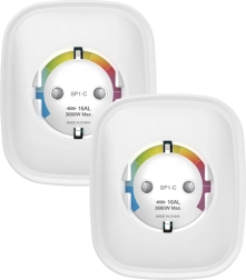 Έξυπνη πρίζα Wi‑Fi Gosund με Apple HomeKit, διπλή συσκευασία 16 A