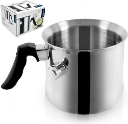 Ανοξείδωτη κατσαρόλα για γάλα 2,5 l με υδάτινο μανδύα