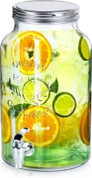 Γυάλινος διανομέας ποτών με βρυσάκι 6,2 l