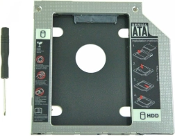 Αλουμινένιο πλαίσιο για δεύτερο δίσκο 2,5" HDD 9,5 mm