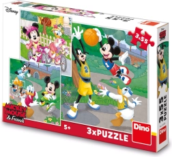 Παζλ MICKEY ΚΑΙ MINNIE αθλούνται 3×55 κομμάτια