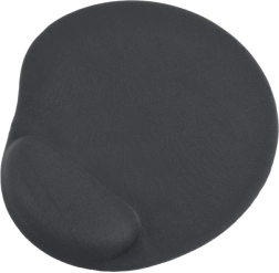 Εργονομικό μαύρο mouse pad με στήριξη καρπού
