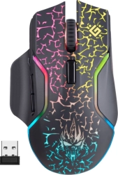 Ασύρματο gaming ποντίκι Defender Oneshot με φωτισμό RGB 3200 DPI