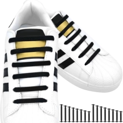 Σιλικονούχα κορδόνια χωρίς δέσιμο - σετ 16 τεμ.