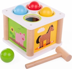 Bigjigs Baby ξύλινο παιχνίδι σφυροκοπήματος Φάρμα