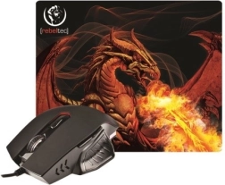 Σετ gaming ποντικιού και mousepad RED DRAGON