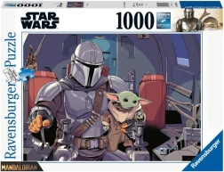 Ravensburger παζλ STAR WARS: THE MANDALORIAN 1000 κομμάτια