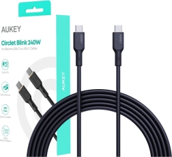 Καλώδιο σιλικόνης USB-C - USB-C 1m 240W PD από την AUKEY