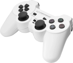 Gamepad pro PC και PlayStation 3 με δονήσεις Esperanza Trooper (USB, λευκό/μαύρο)